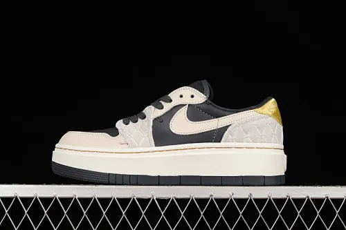 All categories Air Jordan Jordan series basketball shoes Air Jordan 1 Low Air Jordan 1 Elevate Low SE "Wolf Grey" Little AJ thick-soled retro basketball shoes DV1494-001